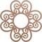 Ekena Millwork Cohen Wood Fretwork Pierced Ceiling Medallion, Wood (Paint Grade), 28"OD x 9 5/8"ID x 3/8"T CMWP28X28X0375COMF - alternate 1